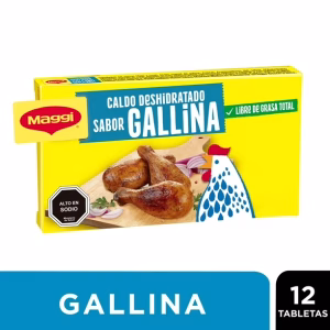 Caldo Sabor Gallina (12 Tabletas) Caja 132 g